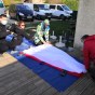 Séance de pliage des parachutes de&nbsp;secours
